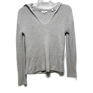 Vince Sweater Cashmere Wool Blend Gray V-Neck Long Sleeve Womens sz XXS